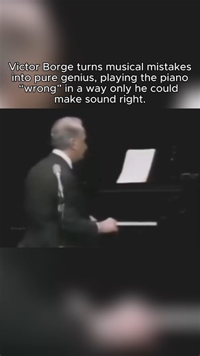 This video celebrates the unique brilliance of Victor Borge, a pianist who mastered the art of intentional imperfection. Known for blending classical music with sharp comedy, Borge would deliberately miss notes, disrupt rhythm, or exaggerate errors — all while maintaining complete musical control. What made his performances extraordinary was that every “mistake” was intentional. He understood the rules of music so deeply that he could break them flawlessly, turning technical errors into punchlin
