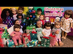 Doll Family Celebrates Christmas!