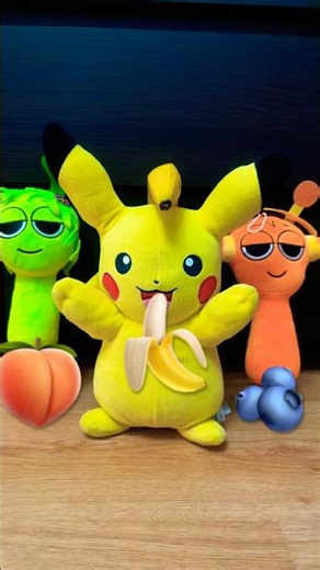 Pikachu in a fruit storm 😱Watch till the end!