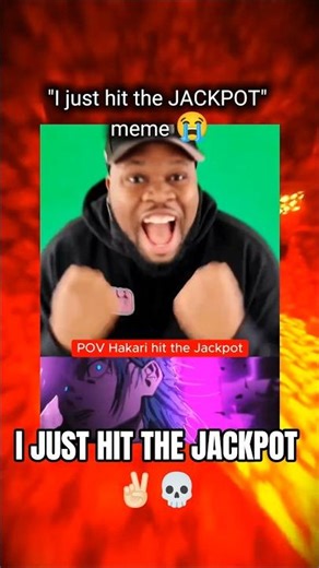 I Just Hit the Jackpot MEME ꉂ(˵˃ ᗜ ˂˵)
