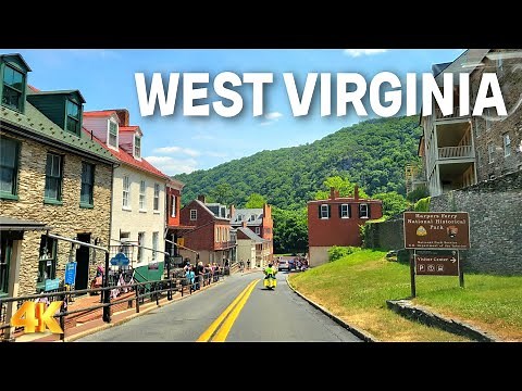 A Real Country Road of West Virginia / Scenic Journey / Old Town Drive in 4K