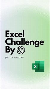 Excel Mini Challenge 👨‍💻 #excel #productivity #chatgpt #worksmarter