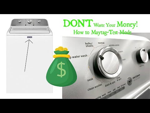 Maytag washer - Bravos self diagnostic mode - "quick over view mode"