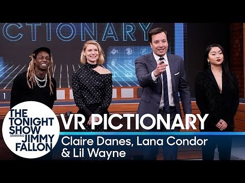 Virtual Reality Pictionary with Claire Danes, Lana Condor and Lil Wayne