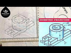 "ISOMETRIC PROJECTION: Draw Like a Pro | Technical Drawing Tutorial for Beginners(with Measurements)