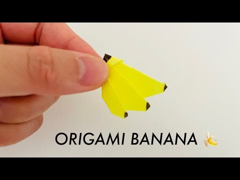 Origami Banana in less than 3 MINUTES 🍌| STEP-BY-STEP TUTORIAL