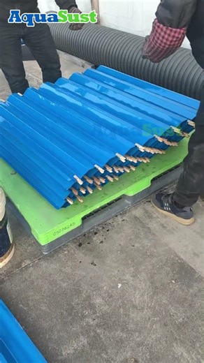 PVC Tube Settler Gluing Process ✨ | Honeycomb Media Bonding for Clarifier 💧