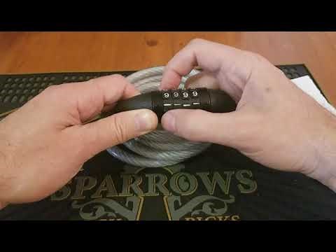 décodage d'un cadenas kryptonite de vélo à combinaison.