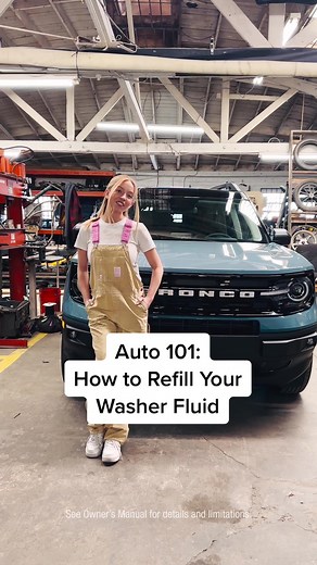 Get back to basics with us. Learn how to refill your washer fluid with @syds_garage #BuiltFordProud