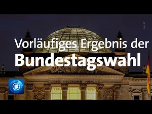 Bundestagswahl 2021: Das vorläufige Endergebnis in Zahlen