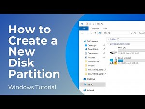 How to Create a Partition in Windows 10 & Windows 11 | Create New Drive (2024)