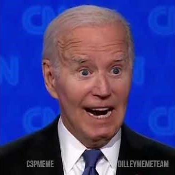 Eyes...Open.. Joe Biden has an internal struggle during the debate