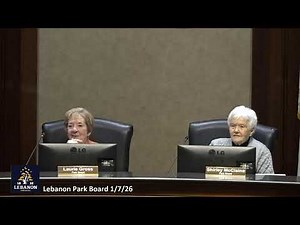 Lebanon, Indiana Park Board Meeting 1/7/26