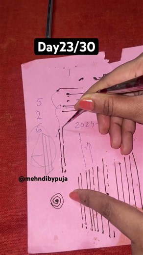 Pencil vs Mehndi Cone – Which One Should You Use to Practice? #mehndi #henna #youtubeshorts #shorts