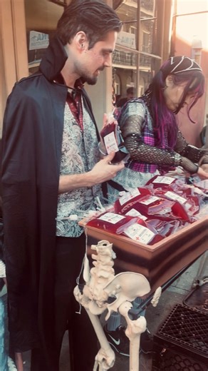 12K views · 429 reactions | Blood Bag TO GO window is open 喝 | The New Orleans Vampire Cafe | Facebook