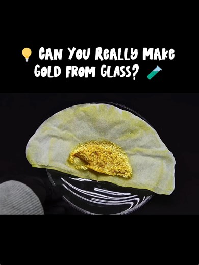 💡 Can You Really Make Gold from Glass 🧪 #scienceexperiments #science #gold #glass #experiment