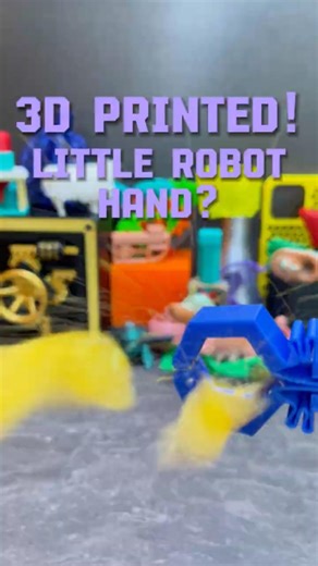 3D printed Little Robot Hand! #shorts #3dprinting #fidget #grabber #robo #asmr #satisfying #cool
