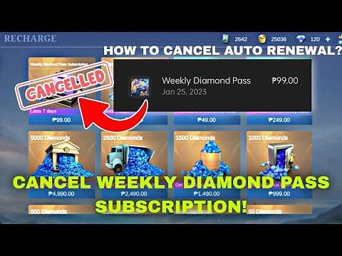 HOW TO CANCEL WEEKLY DIAMOND PASS AUTO RENEWAL? MOBILE LEGENDS BANG BANG
