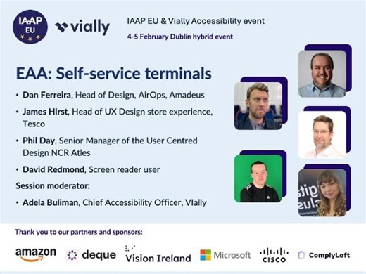 Session 6: Self-service terminals | IAAP EU