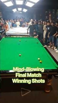 Mind-Blowing Final Match Winning Shots, SS Titan Snooker Academy , Farhan Noor vs Muhammad Sajjad