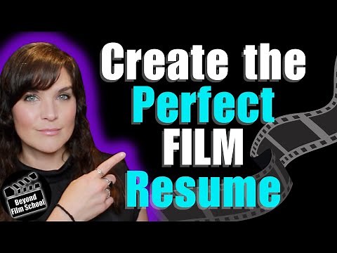 Create A PERFECT Film Resume That STANDS OUT