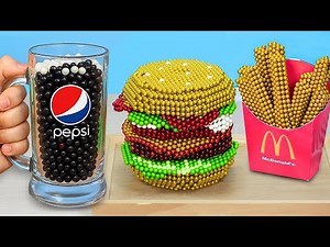 INSANE Magnetic Burger, Fries & Pepsi | Satisfying ASMR Stop Motion Cooking