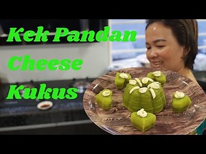 Kek Pandan Cheese Kukus | Steamed Pandan Cheese Cake