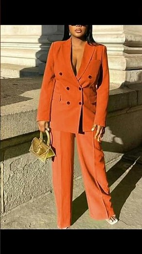Stylish Looks with the Orange Pants Suit