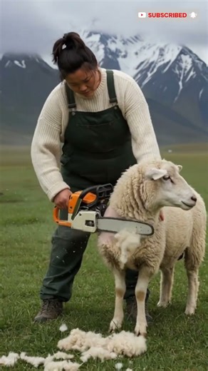 PROFESSIONAL SHEEP Shearing 🐑⚙️#short