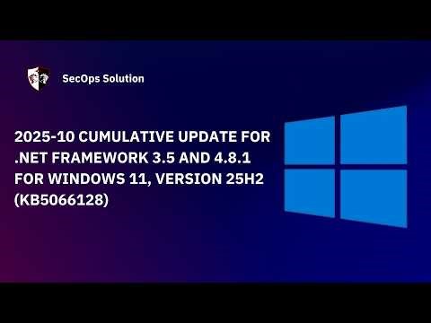 Patch Wednesday with SecOps Solution #112 Windows KB5066128 Patch