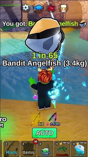 Fishing for Mythic Stingray in Fist It Roblox 😊 #roblox #shorts