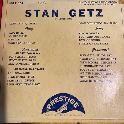 Stan Getz Quartet / Stan Getz Tenor Sax Stars - Stan Getz Volume One