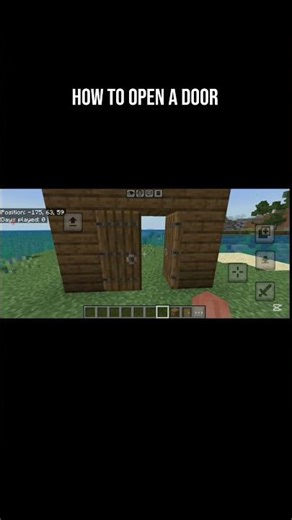 How to open a door in minecraft.