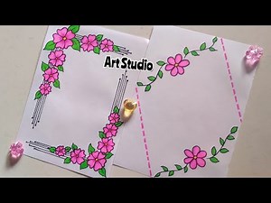 Flower Border Designs/Border design for project/Project work designs/Assignment front page designs