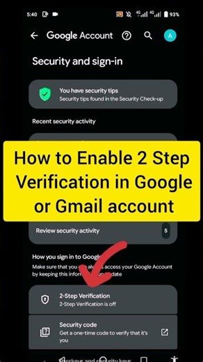 How to Enable 2 Step Verification in Google or Gmail account
