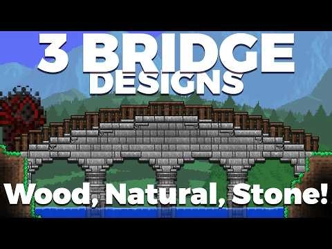 Transforming Ugly Holes into Epic Bridges in Terraria! | Building Tips!