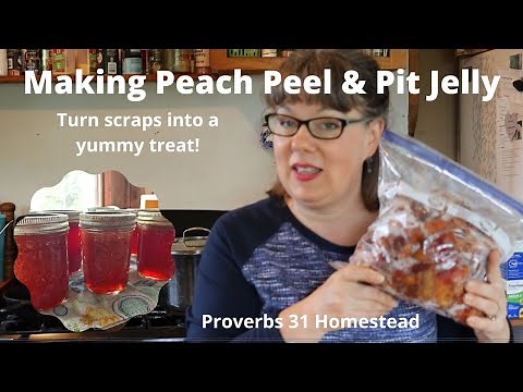 Making Peach Peel & Pit Jelly (for the freezer or the canner)