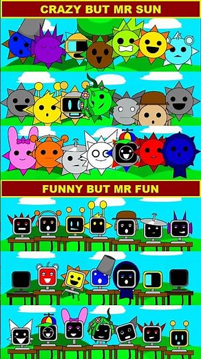 Crazy Sprunki Mr.sun vs Funny Sprunki Mr.Fun computer 🔥🎶 Only One Can Win!" #shorts #sprunki #roblox