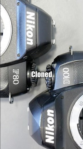 Nikon just put digital guts in a film SLR (Nikon F80=Nikon D100)