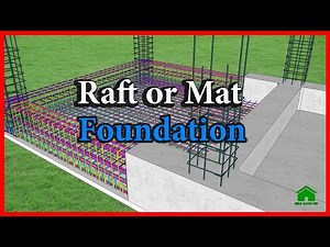 ✅ Raft foundation or Mat foundation details design | types of foundations | Green House Construction
