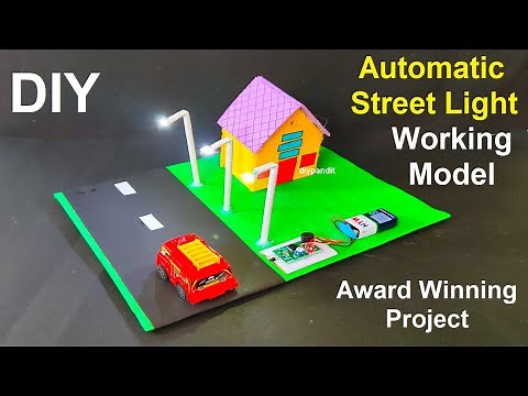 automatic street light working model science project for exhibition | inspire award | DIY pandit