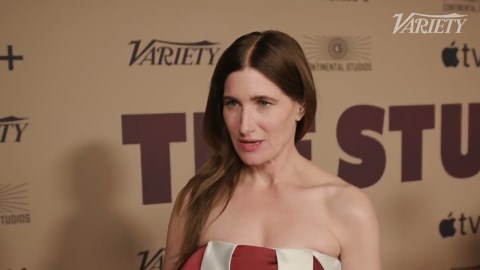 Kathryn Hahn Interview at "The Studio" Premiere Screening
