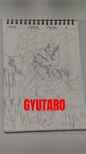 Drawing Upper Moon 6 | Drawing Gyutaro | BlackFlashArts