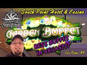 Eating at the Garden Buffet in the South Point Hotel, Las Vegas