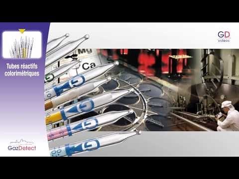 Tubes réactifs colorimétriques - GazDetect