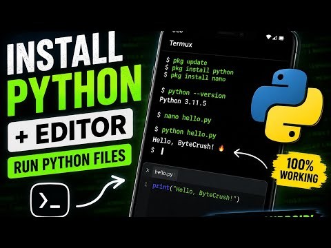 How to install Python in Termux | Plus Editor💻👩‍💻