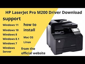 HP LaserJet Pro M200 Driver Download and Setup Windows 11 Windows 10,Mac 13, Mac 12, Mac 11