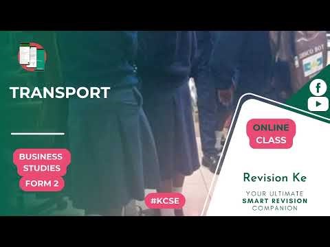 Transport | Intro | Business Form 2 Revision KCSE