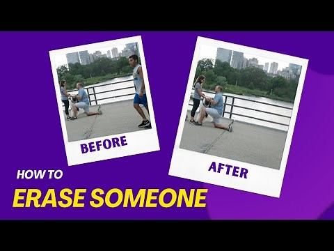 How to remove someone from an image using a free AI tool