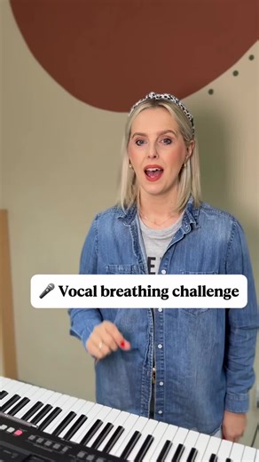 🫁 The breath It’s the foundation to our sound. In order to make a sound we need 2 things: air and muscle. It’s so important to train our breathing and it’s the thing I see most singers skip! Vocal Challenge: can you get to 10? 👏
